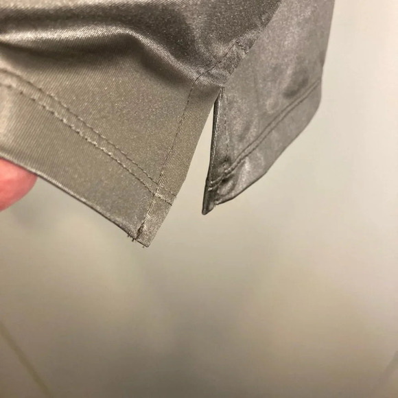 JAMIE SADOK Sz XL Biking Sheen Fabric Short Sleeve T-shirt Polo  Style Shirt - Picture 4 of 8